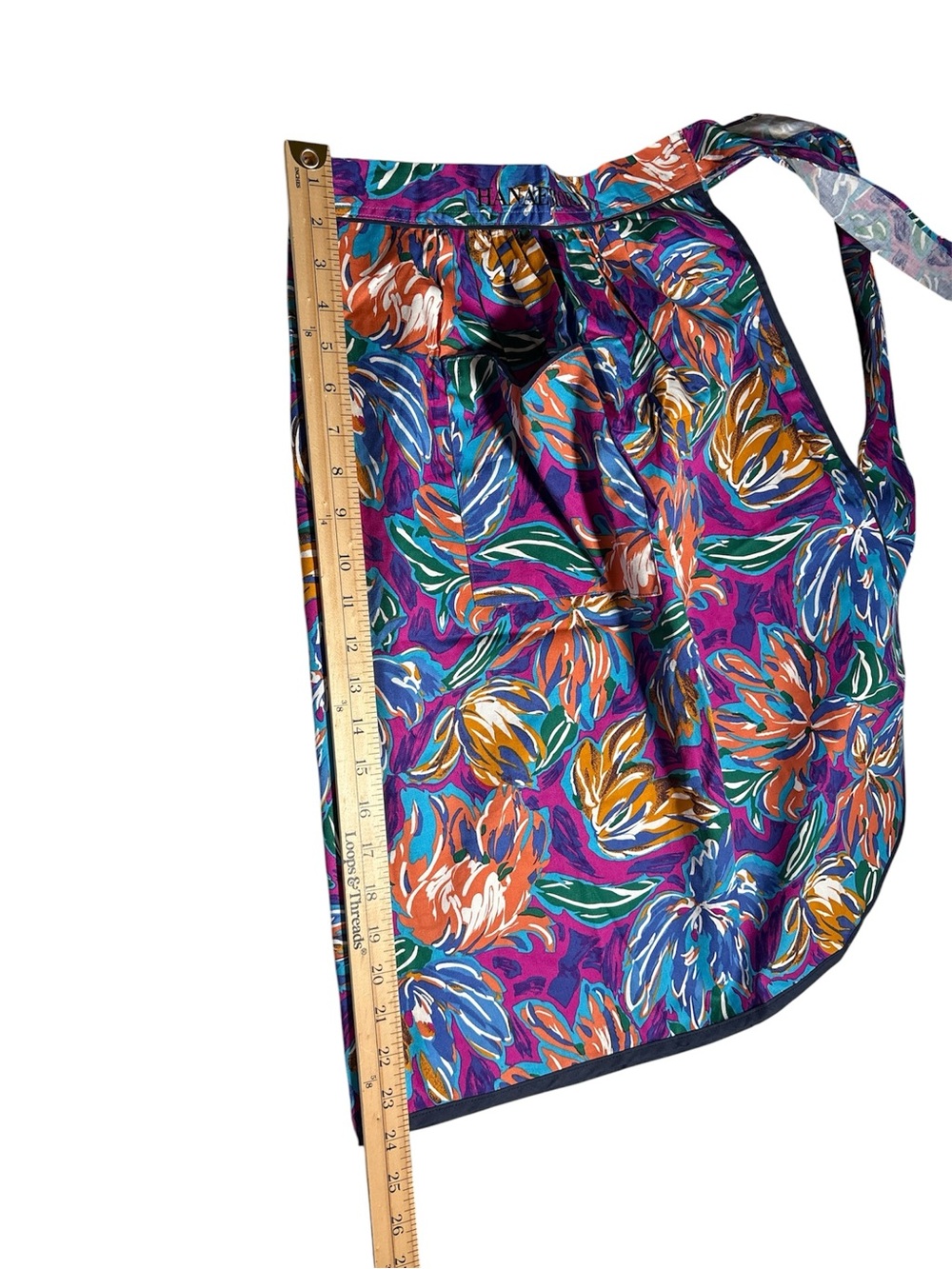 Hanae Mori Colorful Floral Apron,NWT - Picture 9 of 9